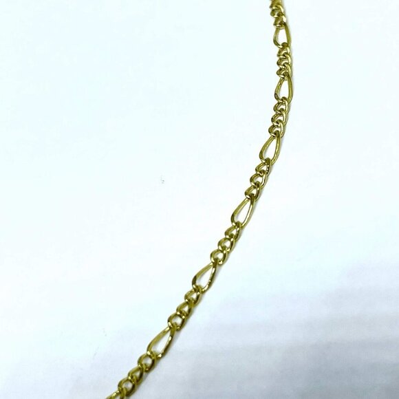 5 Paris Cross Pendant Chain Necklace Adjustable Gold Tone 16.5-20 Inch - Picture 3 of 6